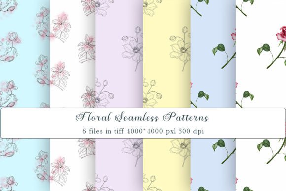 Download Floral Watercolor Seamless Pattern, Tiff - Watercolor seamless pattern Collection