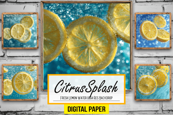 Download Fresh Lemon Water High Res Backdrop Arts - High res Collection