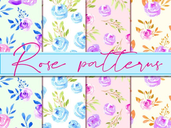 Download ROSES Watercolor Seamless Pattern - Premium Resources