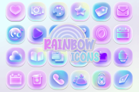 Download Rainbow Icons - Rainbow icons Collection